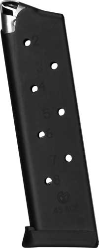 Metalform 1911 Government 45 ACP 8 Round Black Magazine