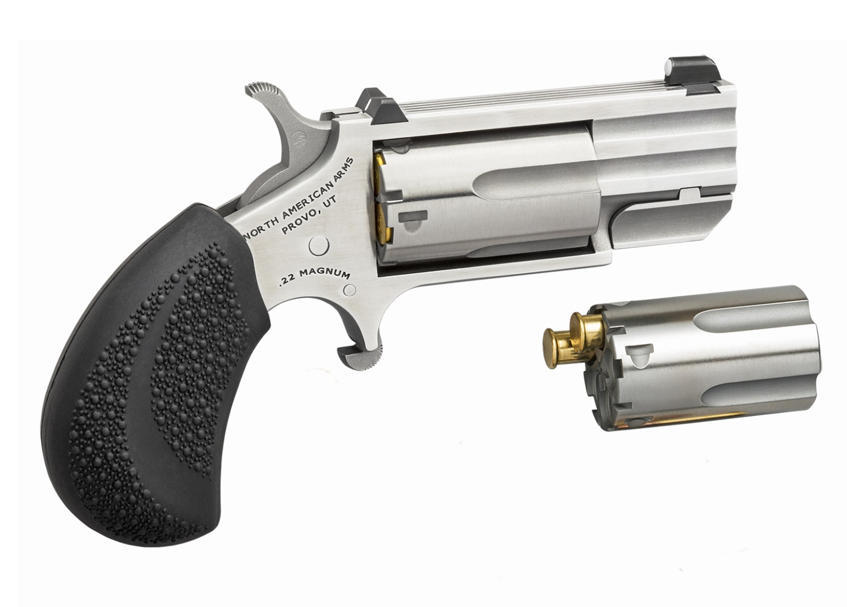 North American Arms Pug 22 Magnum Stainless Revolver 1 North American Arms Pug 22 Magnum Stainless Revolver