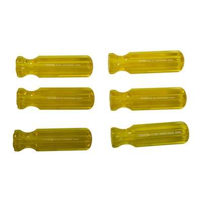 Brownells Molded Plastic Tool Handle 4.25 Inch Yellow Accessory 6 Pack