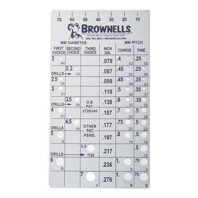 Brownells Metric Screw Checker Steel Accessory
