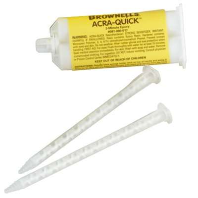 Brownells Acra-Quick 50ml with 2 Mixing Tips Adhesive Accessory
