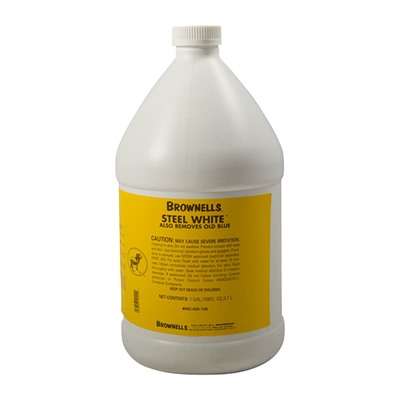 Brownells Steel White Blue and Rust Remover 1 Gallon Cleaning Solution