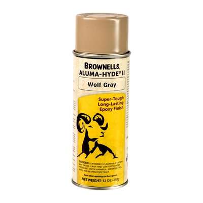 Brownells Aluma-Hyde II Matte Wolf Gray 12 Ounce Aerosol Finish