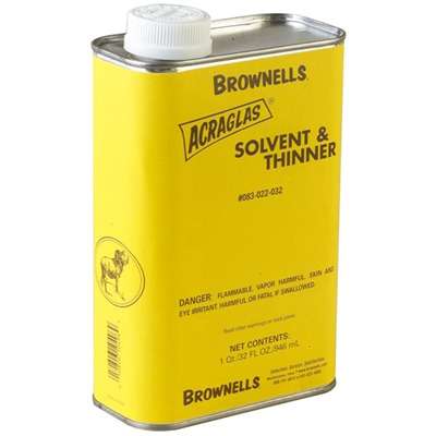 Brownells Acraglas Solvent and Thinner 1 Quart Accessory