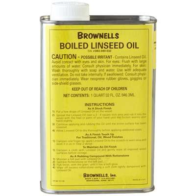 Brownells Boiled Linseed Oil 1 Quart Cleaning Accessory