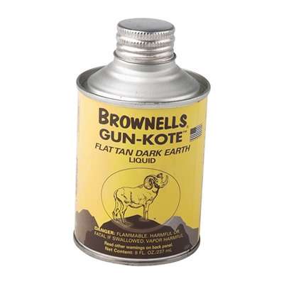 Brownells Gun-Kote Oven Cure Gun Finish 8 Ounce Flat Dark Earth Accessory