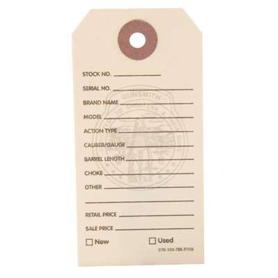 Brownells Gun Price Tags Manila 500 Pack Accessory