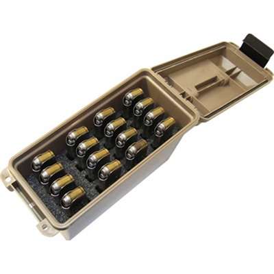 MTM Tactical Magazine Carrier Single-Stack 1911 9mm Luger 16 Magazine Tan Accessory