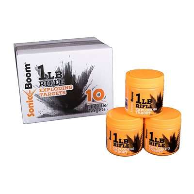 Sonic Boom 1 Pound Exploding Rifle Target 10 Pack Canister