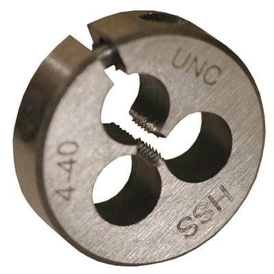 Brownells Round Wire Gauge Carbon Die 13/16 Inch Diameter 4-40 Thread Reloading Tool