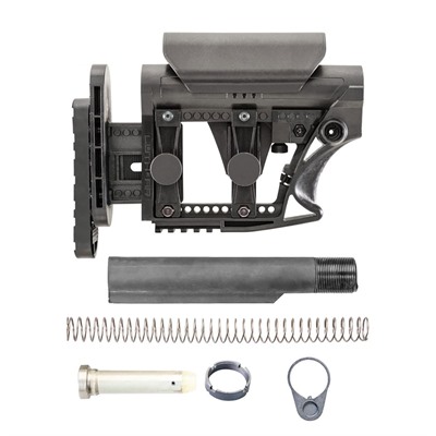 Luth-Ar MBA-3 Black Adjustable Carbine Buttstock with 5.56 NATO Buffer Assembly