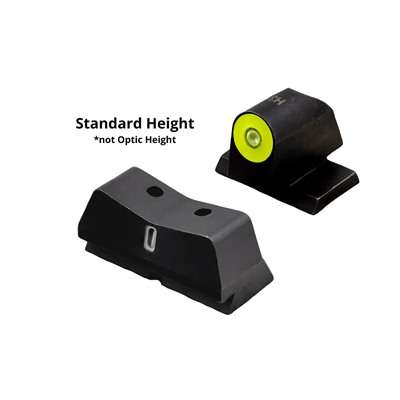 XS Sights DXT 2 Big Dot Optic Ready U Notch Yellow Sight