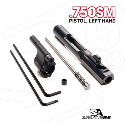 Superlative Arms AR-15 Adjustable Piston System with Solid 0.750 Inch Gas Block Pistol Left Hand Accessory