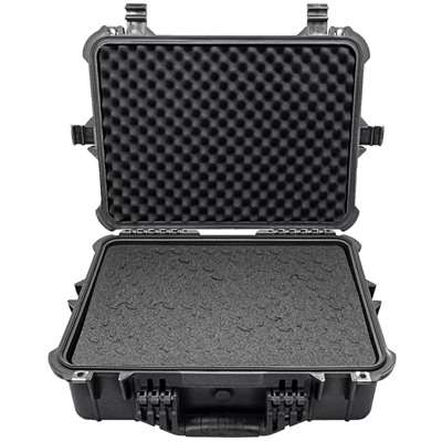 Eylar 20 Inch Large Hard Gear Case with Ragar Foam Inserts Black Accessory
