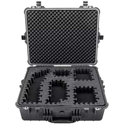 Eylar 24 Inch X-Large Black Hard Case with Ragar Foam Inserts