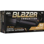 CLEAN FIRE SUPPRESSOR 45 AUTO 230GR TMJ 800 FPS 50/BOX