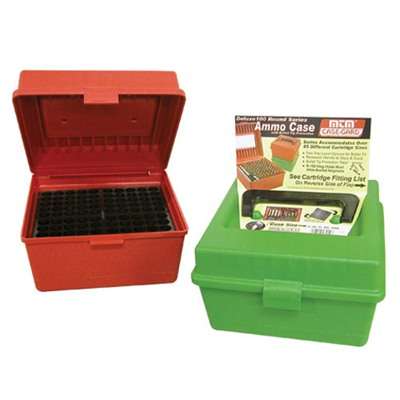 MTM Deluxe Ammo Box 100 Round Rifle Green