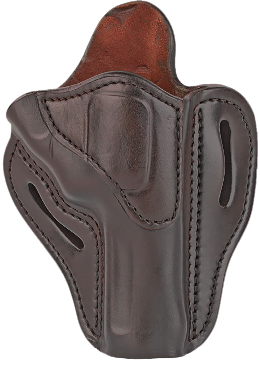 1791 Gunleather RVH2 Signature Brown Leather Outside-The-Waistband Holster 1 1791 Gunleather RVH2SBRR RVH2 OWB Size 02 Signature Brown Leather Belt Slide Fits Ruger GP100/S&W K Frame Right Hand