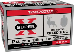 WINCHESTER 12 GA 2-3/4" SUPER-X 15-PACK LOW RECOIL 1 OZ 15RD/BX 10BX/CS