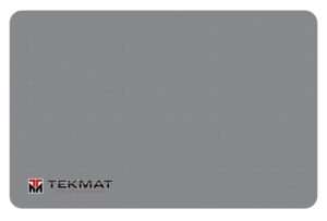 TekMat TEKR17TMLOGOGY  Cleaning Mat Gray Rubber 11"x17" TEKMAT Logo