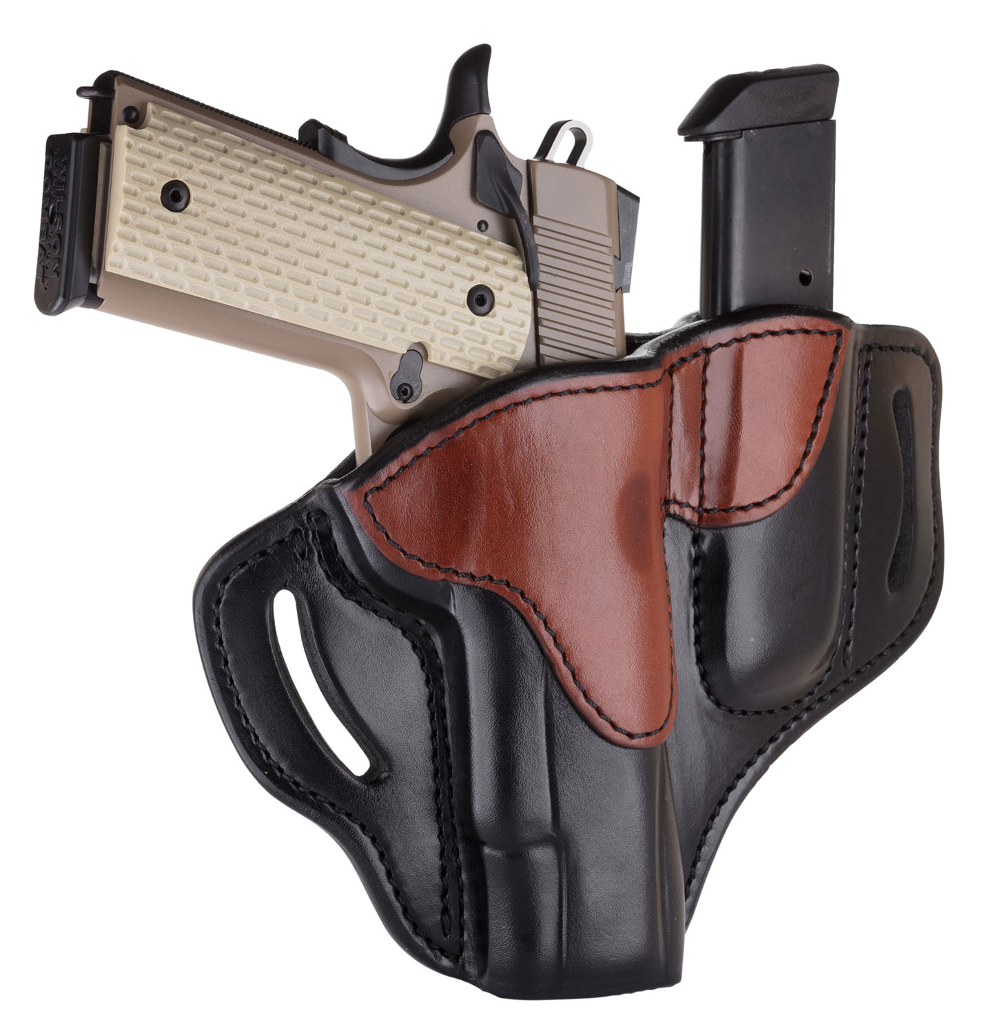 1791 Gunleather BH1M1 Combo OWB Belt Slide Holster 1911 1 1791 Gunleather BH1M1 Combo OWB Belt Slide Holster 1911