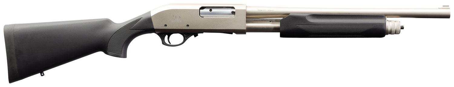 Charles Daly 930228 301 Tactical 12 Gauge Pump 3" 5+1 18.50" Nickel Vent Rib Barrel, Nickel Aluminum Receiver, Black Fixed Synthetic w/Pistol Grip Stock, 1 Charles Daly 930228 301 Tactical 12 Gauge Pump 3″ 5+1 18.50″ Nickel Vent Rib Barrel, Nickel Aluminum Receiver, Black Fixed Synthetic w/Pistol Grip Stock,