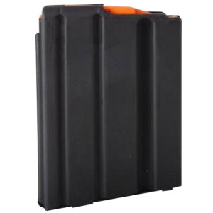 DuraMag 5X23041188CPD SS  5rd 223 Rem/300 Blackout/5.56x45mm NATO for AR-15 Black w/ Orange Follower Detachable