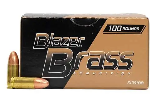CCI BLAZER BRASS 9MM 115GR FMJ 100RD/BX 5BX/CS 1 CCI BLAZER BRASS 9MM 115GR FMJ 100RD/BX 5BX/CS