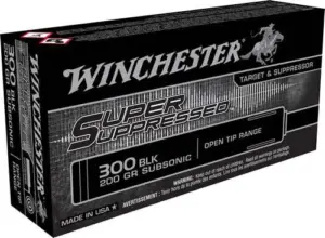 WINCHESTER SUPER SUPPRESSED 300BLK 200G SUBSONIC 20RD BX 200RD CASE
