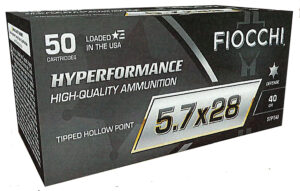 Fiocchi Hyperformance 5.7x28mm 40 Grain Hollow Point Ammunition