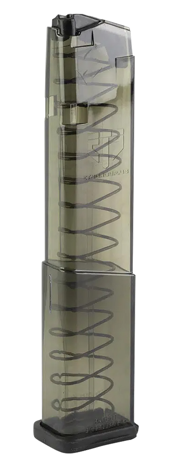 ETS Group SMKGLK43X19 Pistol Mags 19rd Extended 9mm Luger Compatible w/ Glock 43X/48 Smoke Polymer