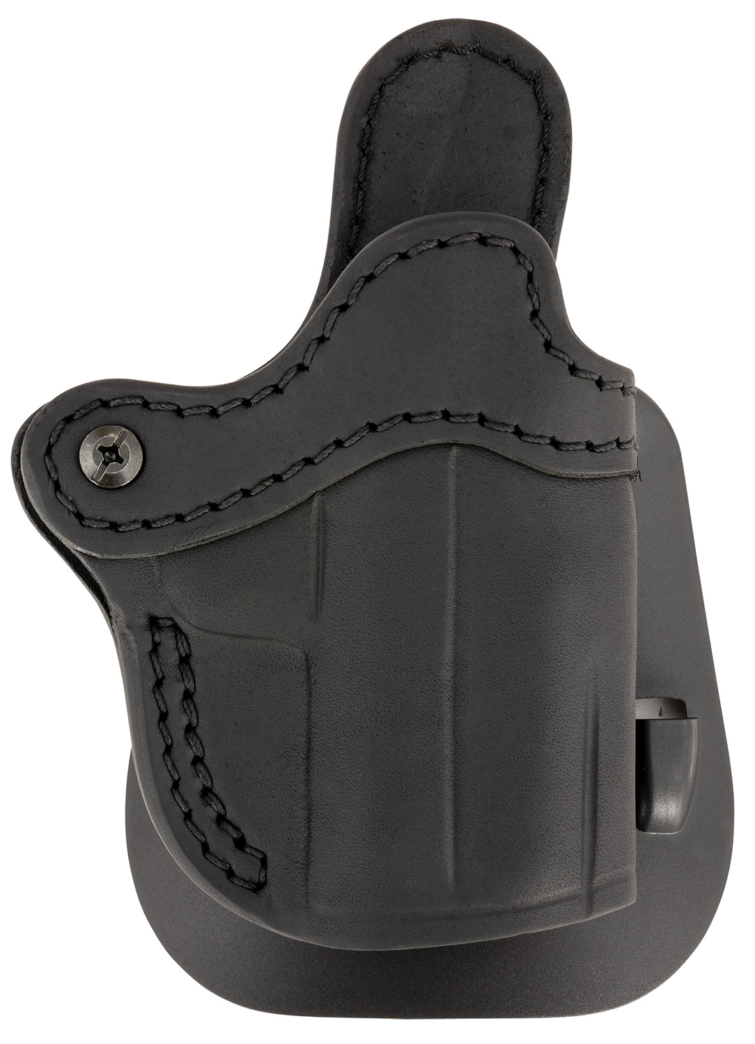 1791 Gunleather PDH Optic Ready Black Paddle Outside Waistband Holster 1 1791 Gunleather ORPDHCSBLR Paddle Holster Optic Ready OWB Size Compact Black Leather Compatible w/Glock 43/Taurus GX4/Sig P365, Paddle Mount, Right Hand