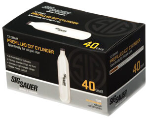 Sig Sauer Airguns AC1240 CO2 Cylinders Cartridges, 12 Grams, 40 Per Box