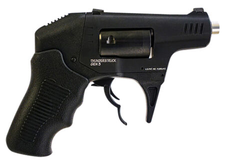 Standard Mfg S333GENIII Thunderstruck Gen III 22 WMR 8rd Shot 2.25" Black Double Barrel Black Hardcoat Anodized Aluminum Frame Black Cylinder Black Finger Grooved Polymer Grips