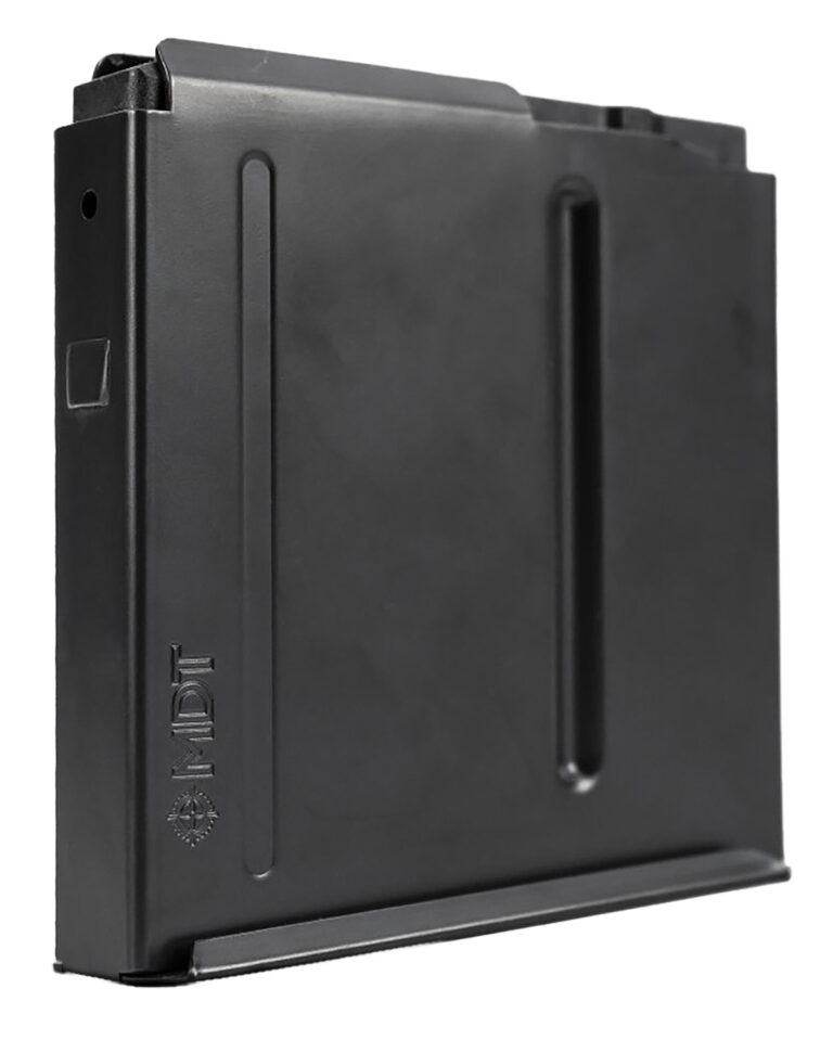 Mdt Sporting Goods Inc 105123BLK AICS Magazine 5rd Extended 300 PRC Long Action Magnum (CIP 3.80" L) Black Steel