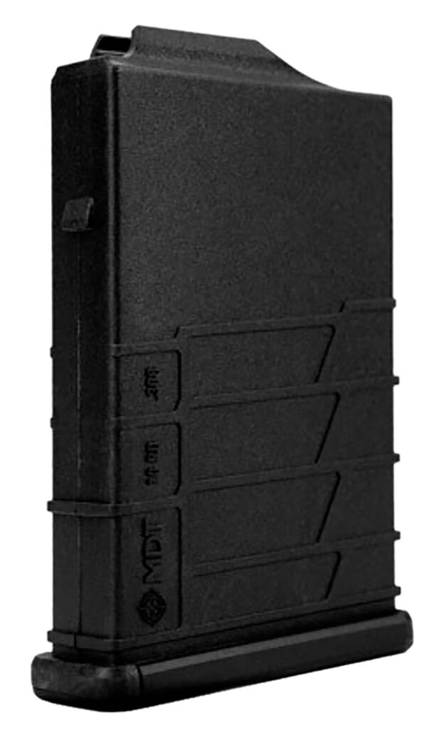 Mdt Sporting Goods Inc 104447BLK AICS Magazine 10rd Extended 308/6.5 Creedmoor Short Action, Black Polymer Fits Some Chassis/Bottom Metal (MDT/XLR/KRG/GRS/CDI/Pacific Tool & Gauge)