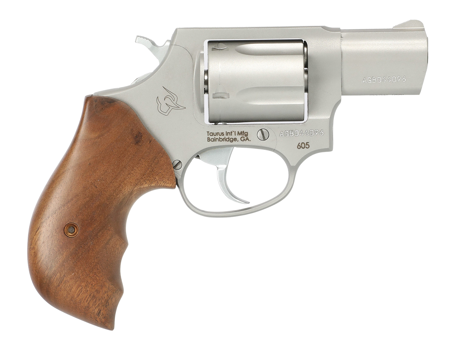 Taurus 2-605029TW 605 Small Frame 357 Mag/38 Special +P 5 Shot 2" Matte Stainless Steel Barrel, Cylinder & Frame, Walnut Grips, Transfer Bar Safety 1 Taurus 2-605029TW 605 Small Frame 357 Mag/38 Special +P 5 Shot 2" Matte Stainless Steel Barrel, Cylinder & Frame, Walnut Grips, Transfer Bar Safety