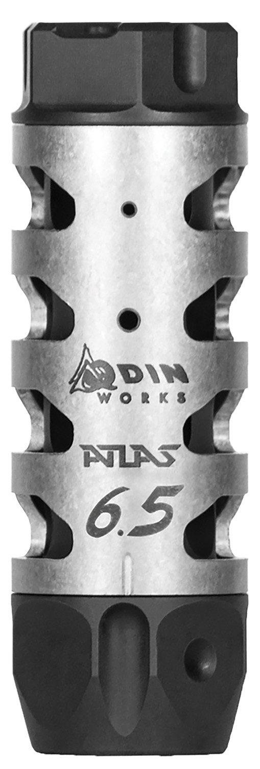Odin Works MBATLAS65 Atlas Compensator 5/8-24 Threads 3" OAL 1" Diameter 6.5 Grendel 1 Odin Works MBATLAS65 Atlas Compensator 5/8-24 Threads 3" OAL 1" Diameter 6.5 Grendel