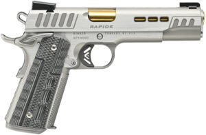 Kimber Mfg.,inc 3000423CA Rapide Dawn (CA) (MA) 45 ACP 8+1 5" KimPro Silver Front and Rear Serrations Stainless Steel Slide Gray/black Rapide G10 Grip