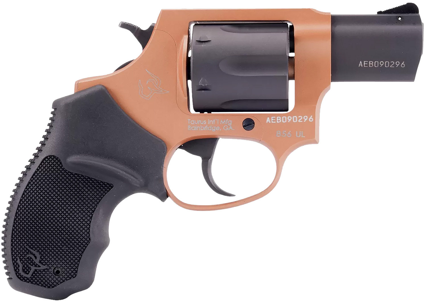 Taurus 2-85621ULC22 856 Ultra-Lite Small 38 Special +P 6 Shot 2" Matte Black Alloy Steel Barrel & Cylinder, Cerakote Copper Aluminum Frame, Transfer Bar Safety, Exposed Hammer 1 Taurus 2-85621ULC22 856 Ultra-Lite Small 38 Special +P 6 Shot 2" Matte Black Alloy Steel Barrel & Cylinder, Cerakote Copper Aluminum Frame, Transfer Bar Safety, Exposed Hammer