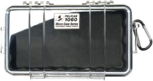 Pelican 1060025100 Micro Case Black/Clear Polycarbonate 9.88″ Long