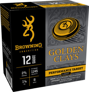 Browning Ammo BGC128 Golden Clays 12Gauge 2.75″ 1 1/8oz 8Shot 25 Per Box/10 Case