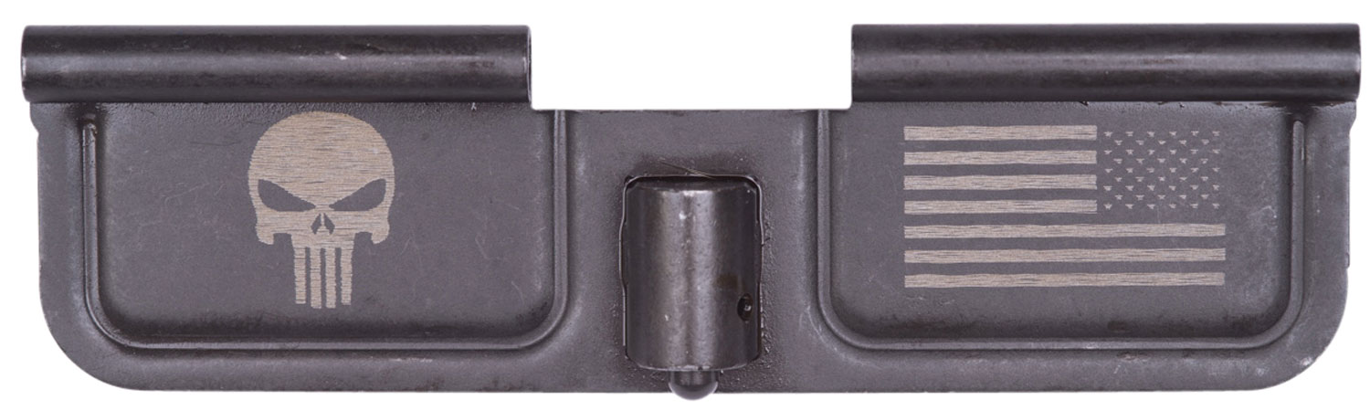 Spikes SED7005 Ejection Port Door Punisher and Flag AR-15 Black Phosphate Steel 1 Spikes SED7005 Ejection Port Door Punisher and Flag AR-15 Black Phosphate Steel