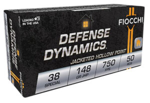 Fiocchi 38E Defense Dynamics 38 Special 148gr JHP
