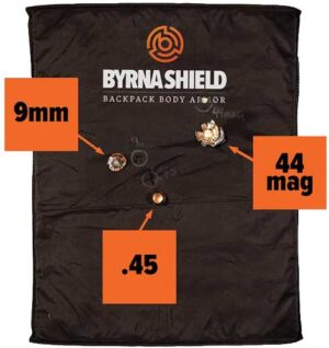BYRNA SHIELD FLEXIBLE LEVEL - IIIA BACKPACK INSERT 10"X12"