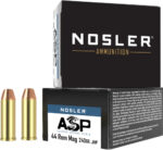 NOSLER 44 MAG 240GR ASP JHP - 20RD 20BX/CS