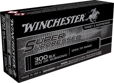 WINCHESTER SUPPRESSED 300 AAC - 200GR FMJ 20RD 10BX/CS 1 WINCHESTER SUPPRESSED 300 AAC - 200GR FMJ 20RD 10BX/CS