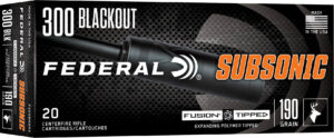 .300 AAC Blackout Firearms and Ammunition 34 FDR 300BLK 190FR FUSION SUB 20