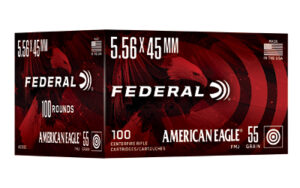 FED AM EAGLE 5.56 55GR FMJ 100/500