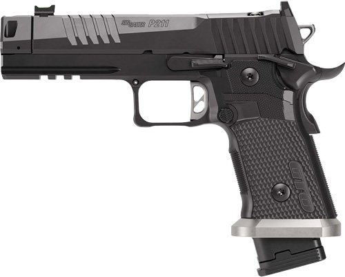 SIG P211 GTO 9MM 4.4" FIBER - OPTIC (1)23&(2)21RD BLACK